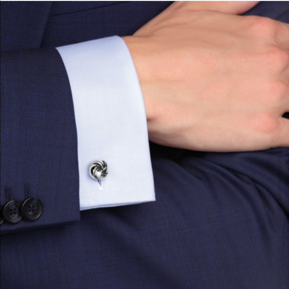 Silver Twisted Knot Cufflinks